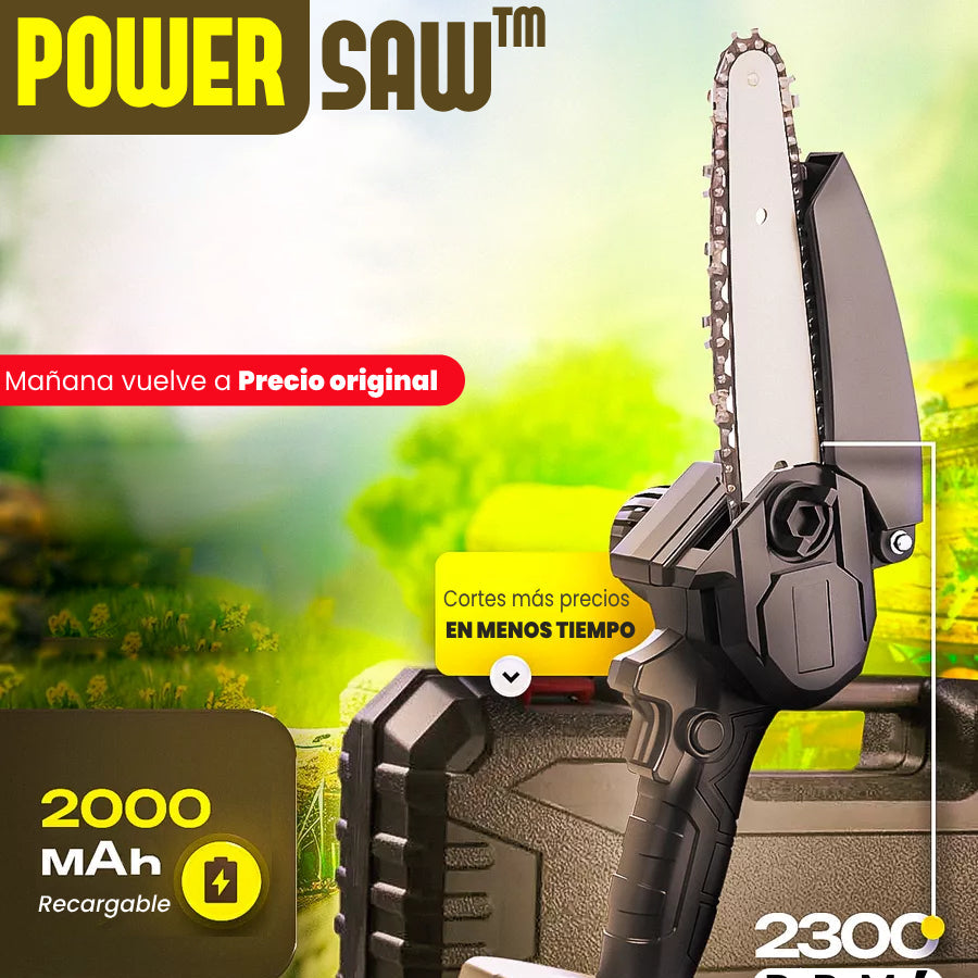 POWER SAW™ - La única sierra portátil con potencia profesional (+4h de batería). Incluye 2 baterías gratis.