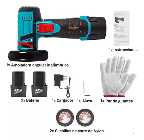 SpinCut™ - Amoladora Angular Profesional Inalámbrica Recargable