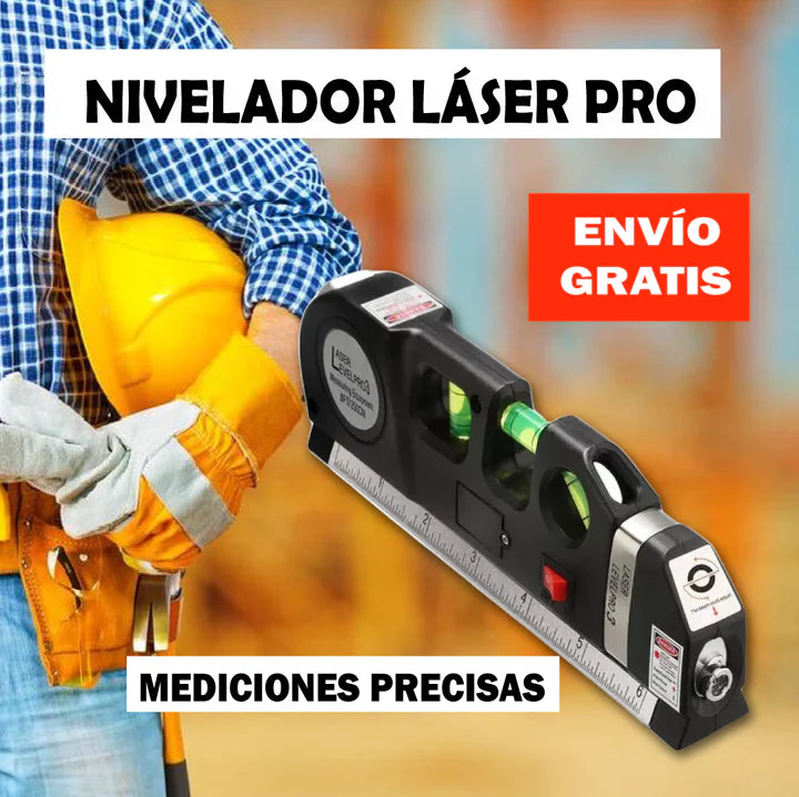 Level PRO™ 4 en 1 - Divide el esfuerzo de tu trabajo entre 4. (Mide, nivela, puntea y aplica laser para medidas difíciles) 6