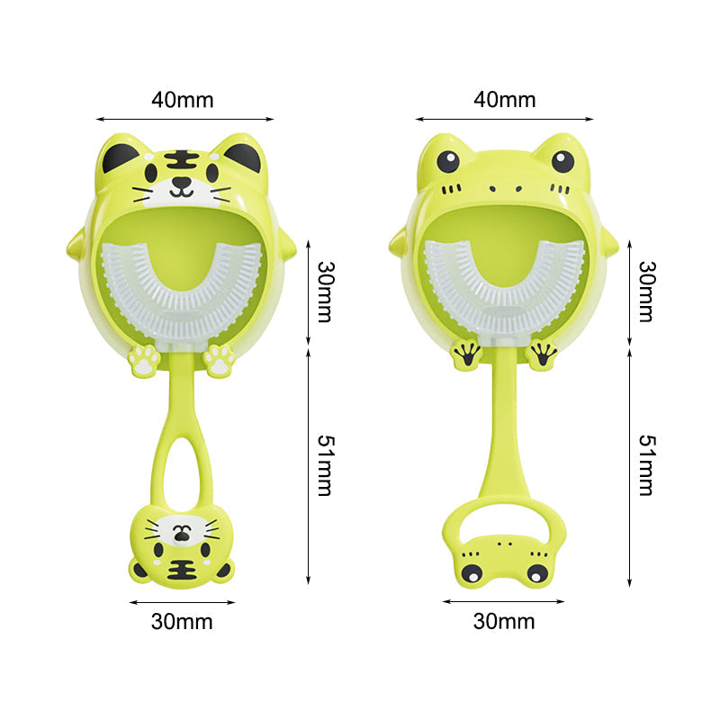 1 + 1 GRATIS | 360 KIDS™ - La forma divertida y eficaz de limpiar los dientes de tus pequeños. (Diseño mejorado, más atractivo para ellos). 1
