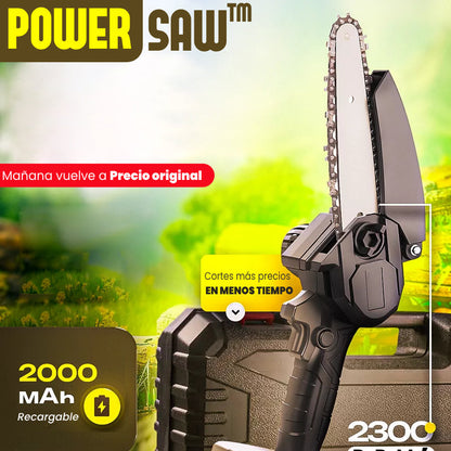 POWER SAW™ - La única sierra portátil con potencia profesional (+4h de batería). Incluye 2 baterías gratis.