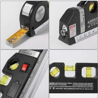 Level PRO™ 4 en 1 - Divide el esfuerzo de tu trabajo entre 4. (Mide, nivela, puntea y aplica laser para medidas difíciles) 6