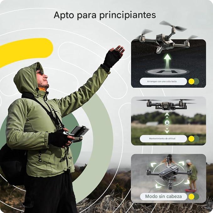 Dron Vista360™ | Observa tu mundo desde el cielo, sin salir de tu zona con Envío GRATIS. *(Hoy Auriculares Envolventes Gratis + Doble cámara 4K + 2 baterías + Maletín incluido)