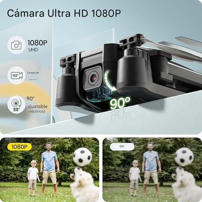 COMPRAS 1 Y TE LLEVAS OTRO GRATIS - Pack FAMILIAR Dron SkyMemories™ | Convierte momentos familiares en recuerdos inolvidables con Envío GRATIS. *(Doble cámara 4K + 2 baterías + Maletín incluido)