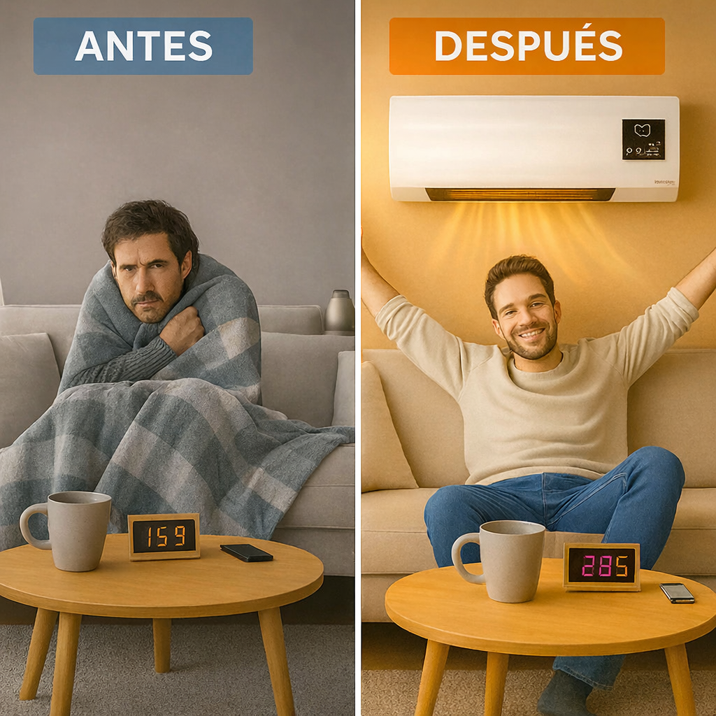 AirmAX AC PRO™ - El innovador aire acondicionado de bajo consumo que funciona sin obras ni instalaciones complicadas. (Hoy incluimos la bomba dual FRIO-CALOR GRATIS, junto al mando distancia y el temporizador) Garantía de 5 años.