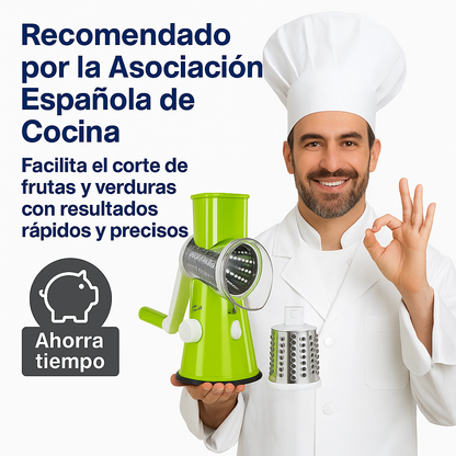 CORTEMIX™ - Corta patatas, queso y verduras en tiempo record. Incluye 3 cabezales. (+ Envío GRATIS) *Lavado ultra-fácil. *Oferta única navidad pasa tiempo en familia