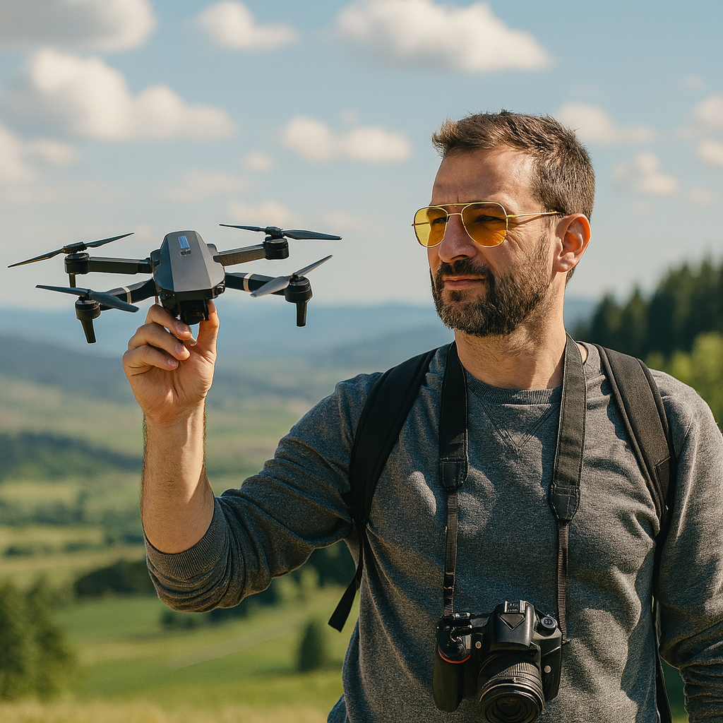 Dron SkyGuard Pro™ | Vuela como un piloto experto sin miedo a perder tu dron con Envío GRATIS. *(Hoy Auriculares Envolventes Gratis + Doble cámara 4K + 2 baterías + Maletín incluido)