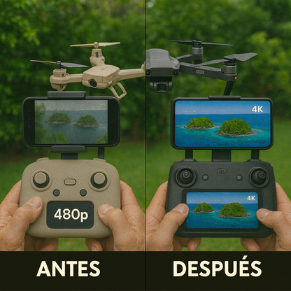Dron Vista360™ | Observa tu mundo desde el cielo, sin salir de tu zona con Envío GRATIS. *(Hoy Auriculares Envolventes Gratis + Doble cámara 4K + 2 baterías + Maletín incluido)
