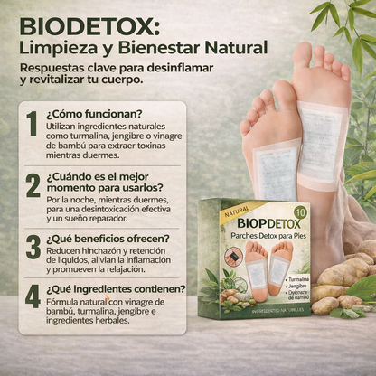 1+1 GRATIS | Biodetox™  - El único tratamiento que elimina las toxinas y la hinchazón de forma natural , sin quimicos y sin efectos secundarios ( incluye calcetines de acupresión GRATIS)