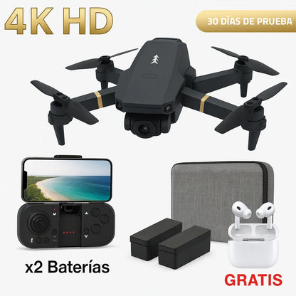 Dron Vista360™ | Observa tu mundo desde el cielo, sin salir de tu zona con Envío GRATIS. *(Hoy Auriculares Envolventes Gratis + Doble cámara 4K + 2 baterías + Maletín incluido)