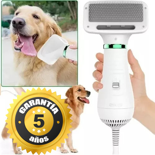 HappyPuppy™ - El primer secador-cepillo que elimina la humedad del pelaje de tu perro, alargando asi su vida (+Regalo ducha)