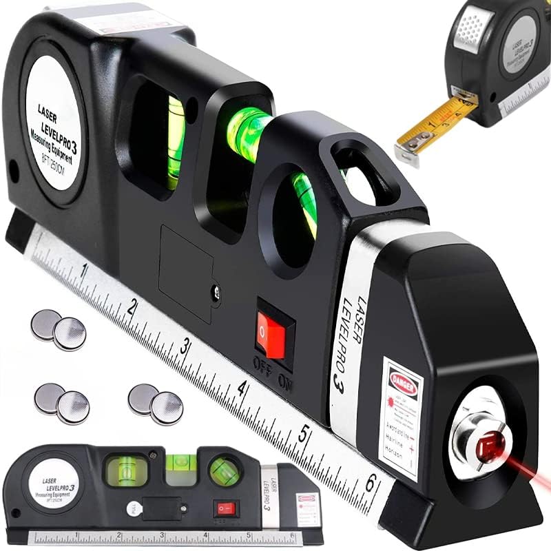 Level PRO™ 4 en 1 - Divide el esfuerzo de tu trabajo entre 4. (Mide, nivela, puntea y aplica laser para medidas difíciles) 1