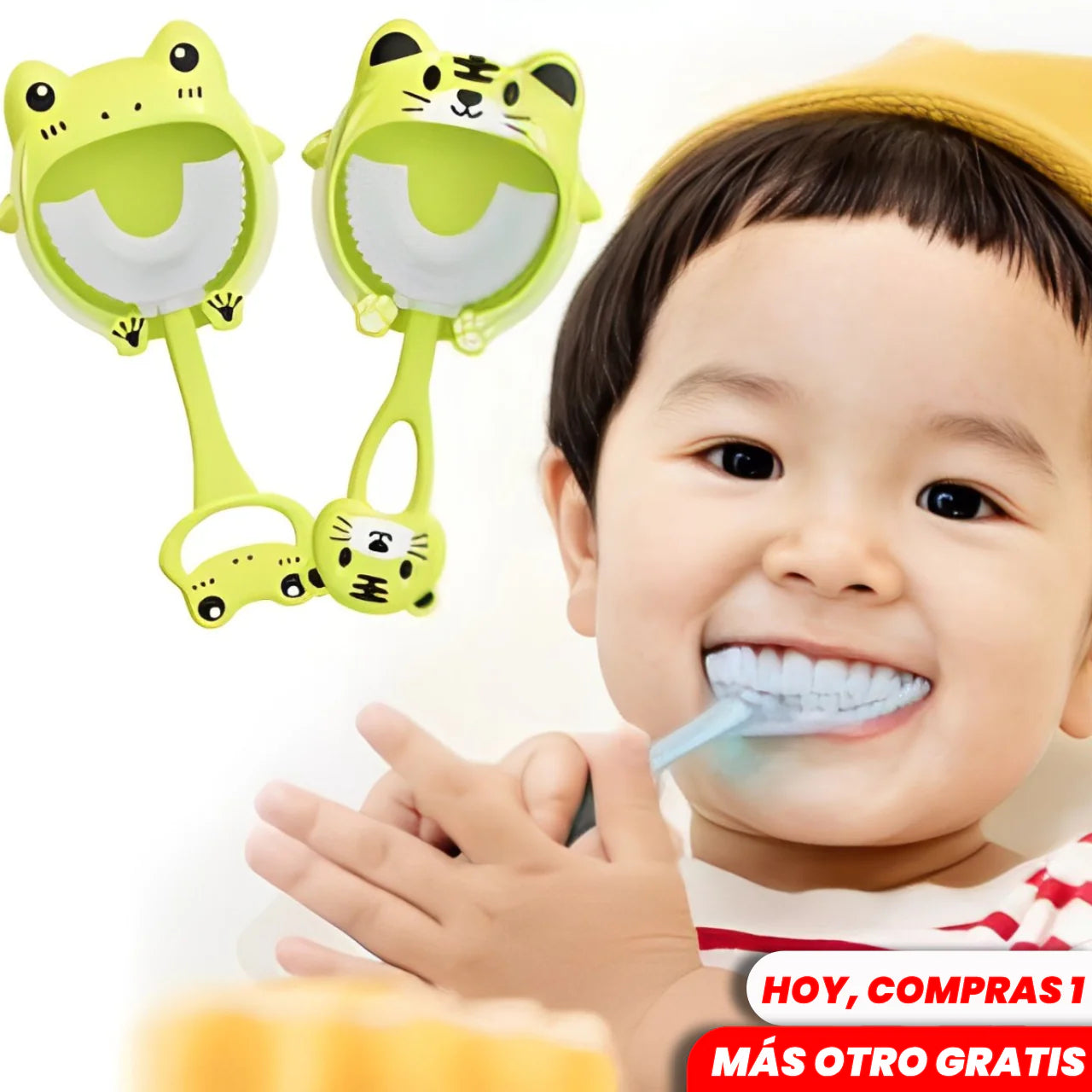 1 + 1 GRATIS | 360 KIDS™ - La forma divertida y eficaz de limpiar los dientes de tus pequeños. (Diseño mejorado, más atractivo para ellos). 3