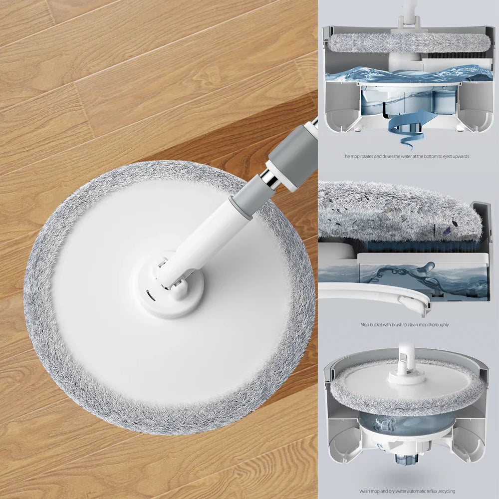VIDAMOP™ - La primera mopa con un cubo que separa el agua sucia del agua limpia. (Limpia tu casa con un solo cubo de agua y gana más tiempo con tu familia)