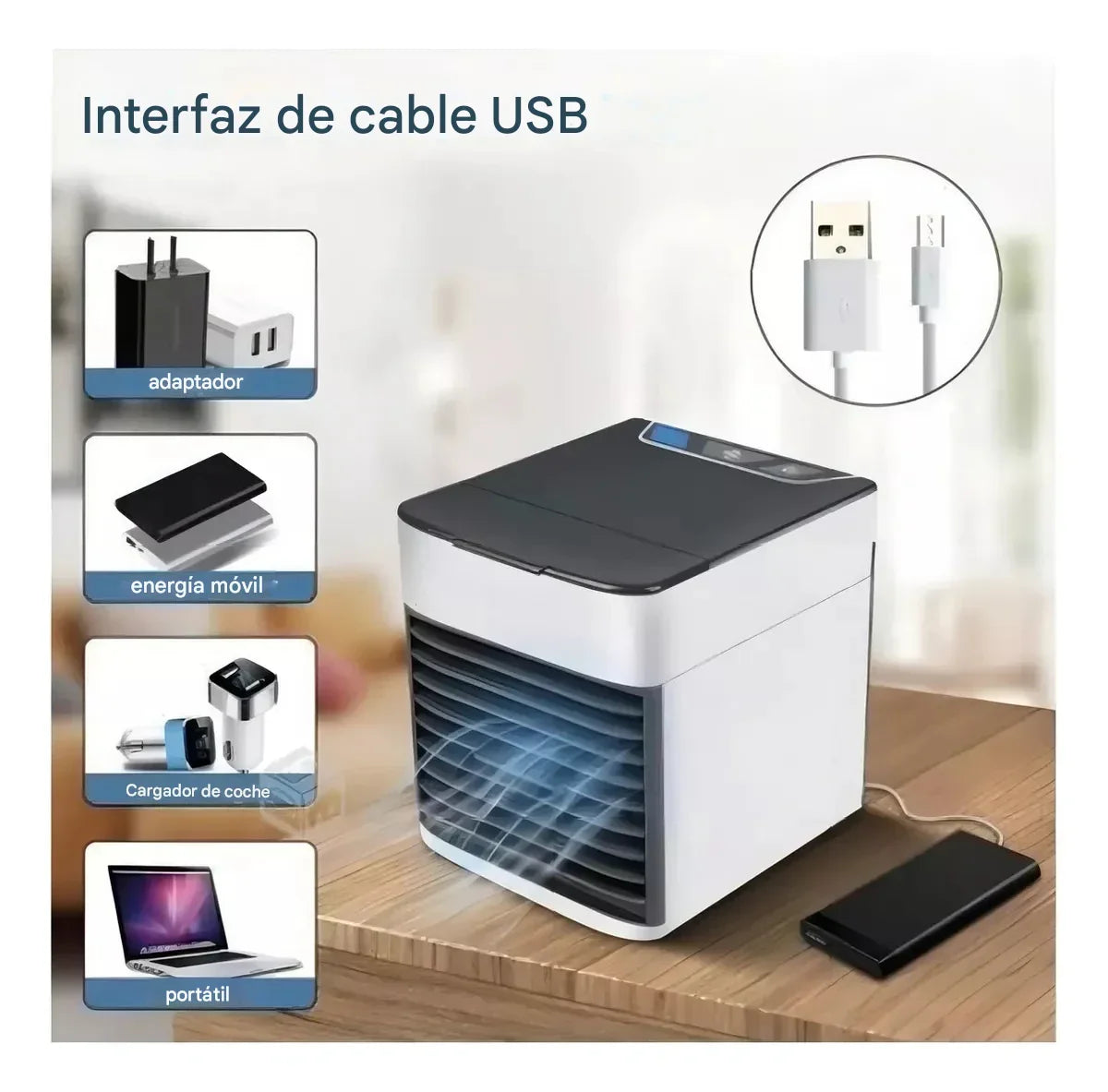 1 + 1 GRATIS | ArticPro™ V8 UltraFrío – El aire portátil que hace lo que ningún otro puede. (Enfría de verdad, no gasta luz, no hace ruido y funciona solo con agua) (+Envío GRATIS)