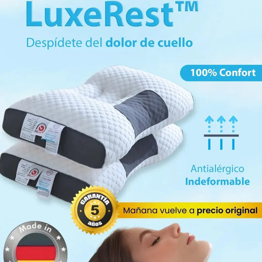 LuxeRest™ -  Eliminarás el dolor de cuello para volver a dormir como un bebé (Resultados desde la primera noche). 1
