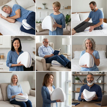 Almohada ErgoBack™ - La primera almohada viscoelástica con tecnología curve que elimina el dolor de espalda y alivia tu ciáticia desde la primera noche. (Hoy incluye GRATIS plantillas ortopédicas de gel talla adaptable)