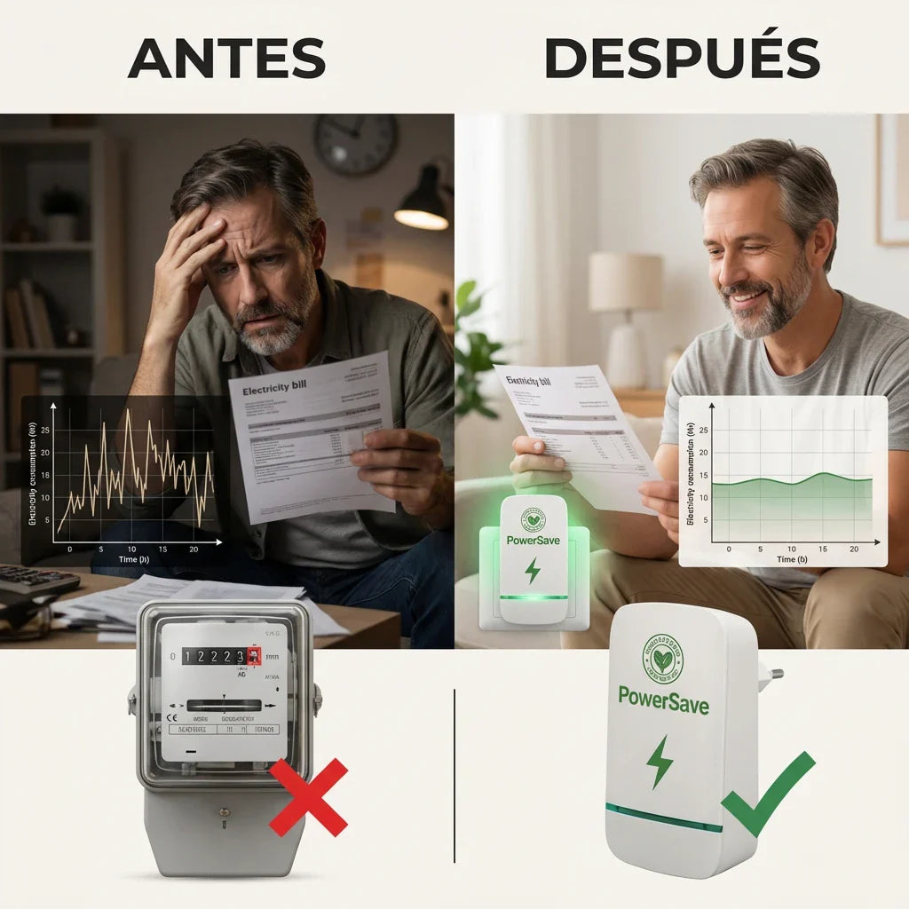 1 + 1 GRATIS | PowerSAVE™ - Elimina los picos de tensión y ahorra en la factura de la luz. *No tienes que hacer mantenimiento.