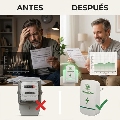 1 + 1 GRATIS | PowerSAVE™ - Elimina los picos de tensión y ahorra en la factura de la luz. *No tienes que hacer mantenimiento.