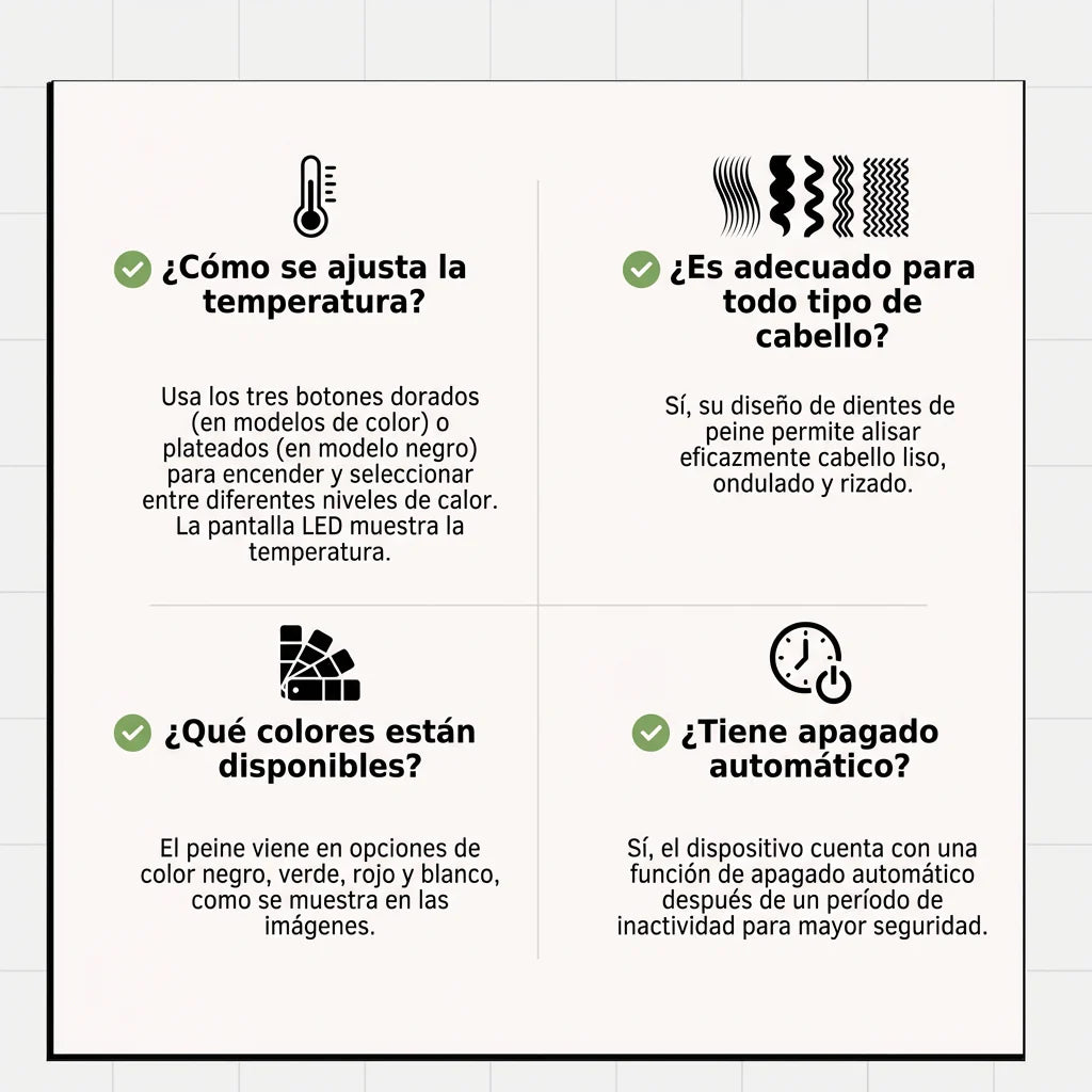 Cepillo Alisador Inteligente HairPro™ - El primer alisador-ondulador 3 en 1 con tecnologia iónica con el que tendrás un peinado de peluquería sin depender de nadie. (Hoy aceite esencial de colágeno GRATIS).