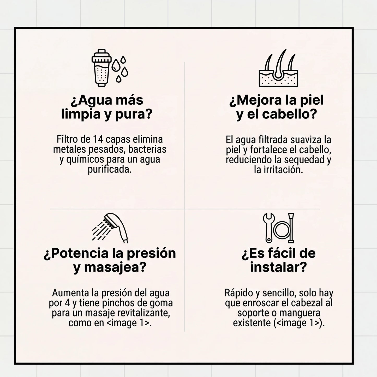 2 x HYDROLUXE ORIGINAL™ - La única ducha que elimina la piel seca y la caida del cabello al 100% gracias a su filtro de 14 capas  (Incluye dos filtros GRATIS) a.p