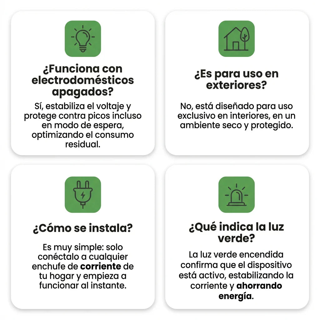 1 + 1 GRATIS | PowerSAVE™ - Elimina los picos de tensión y ahorra en la factura de la luz. *No tienes que hacer mantenimiento.