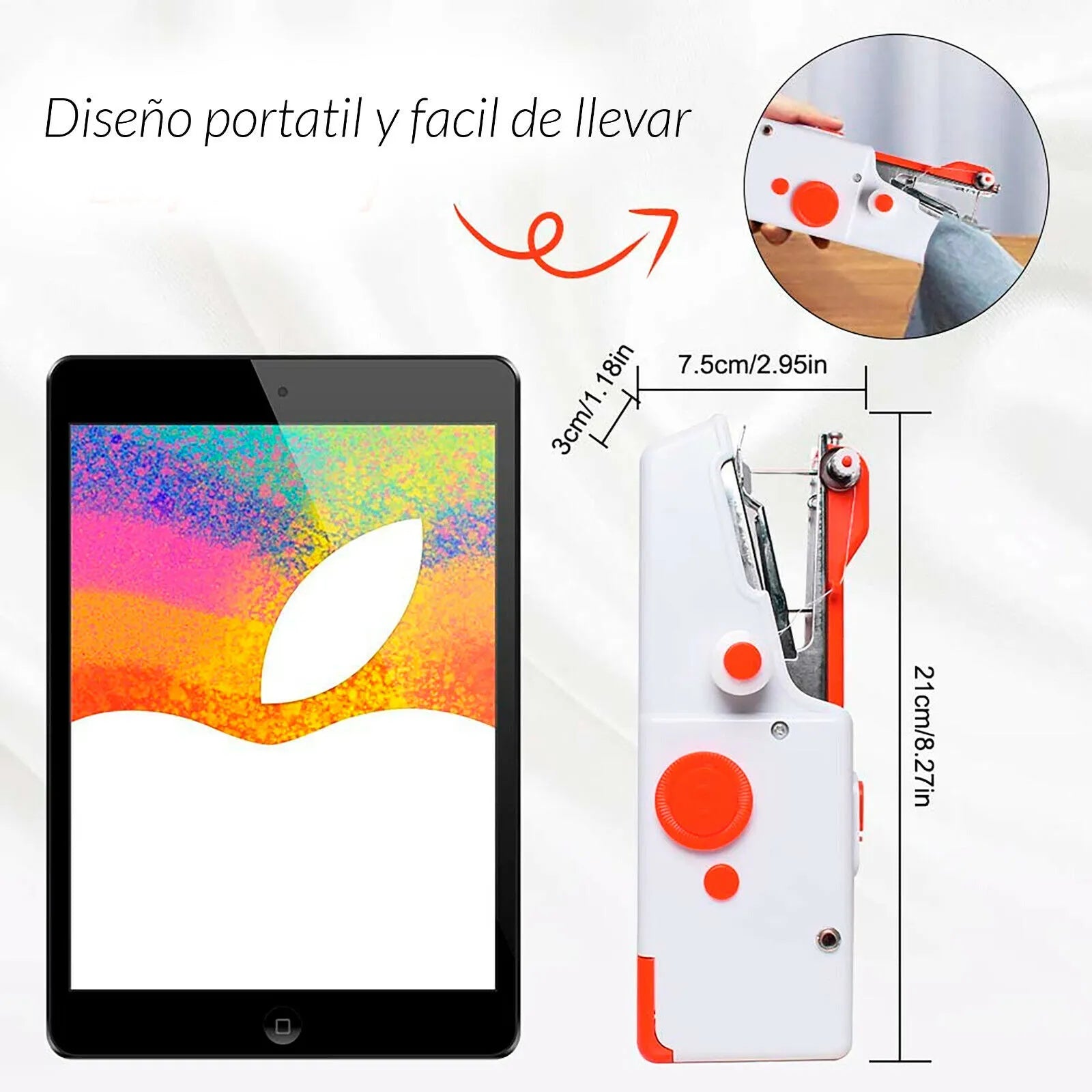 GINGER ECO™ - La primera máquina portátil de alta costura. (Hoy Regalo Gafas inteligentes).