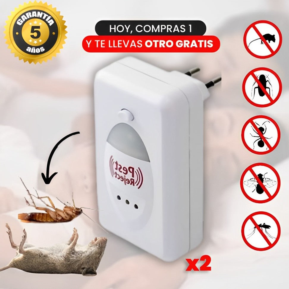 1 + 1 GRATIS | PestReject 3.0™ - La forma más económica de proteger a tu familia de las plagas (Tecnología ULTRASÓNICA que cubre hasta 200m²) (+Envío GRATIS)